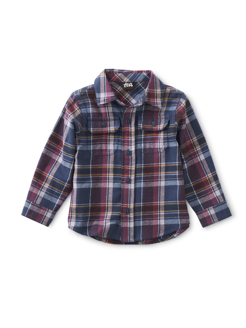Flannel Button Up Baby Shirt