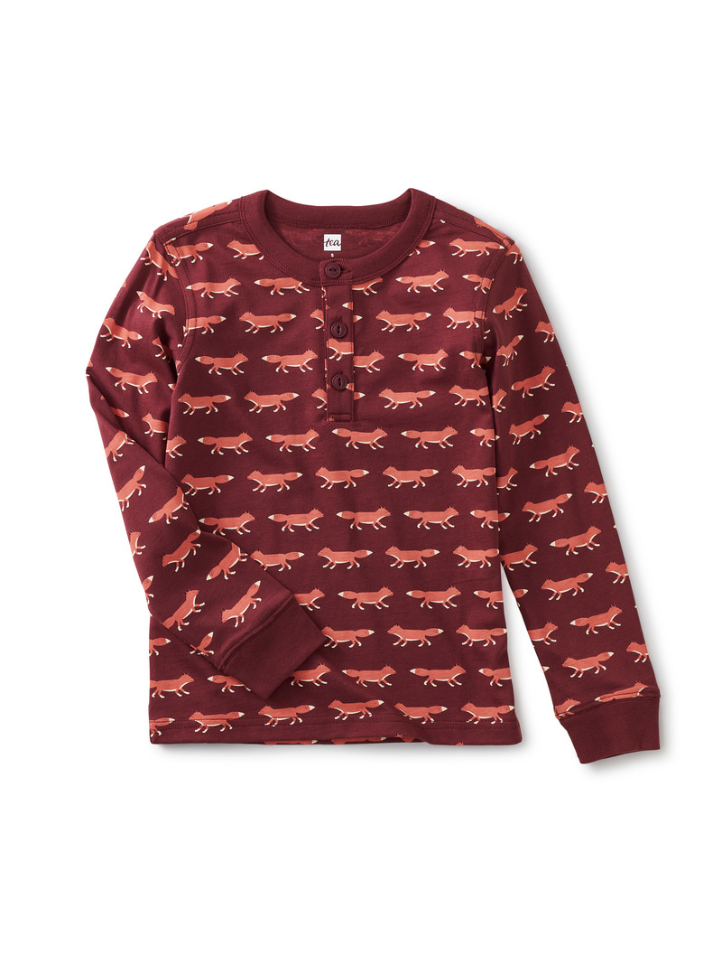 Long Sleeve Henley Top