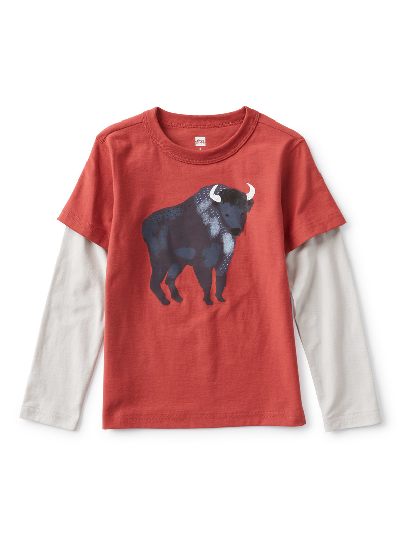 Bison Layered Graphic Tee