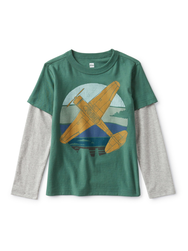 Airplane Layered Graphic Tee