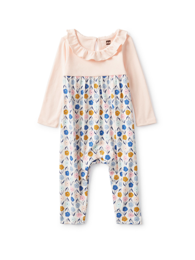 Ruffle Collar Baby Romper