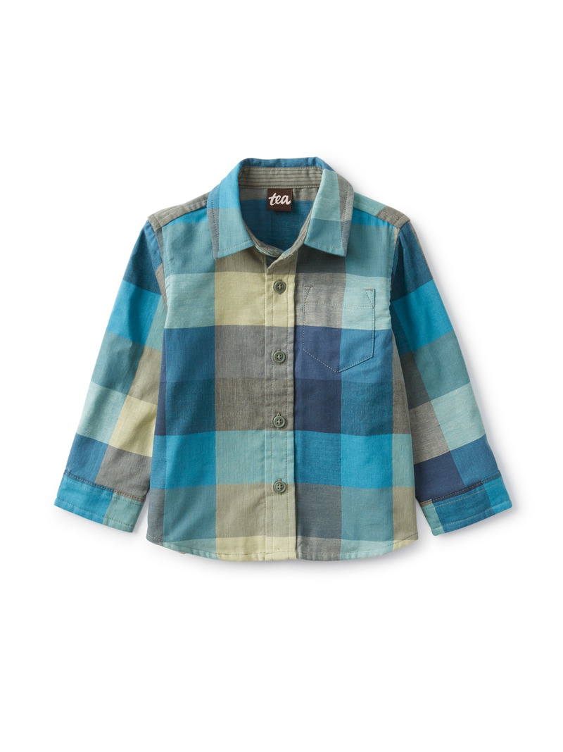 Plaid Button Up Baby Shirt