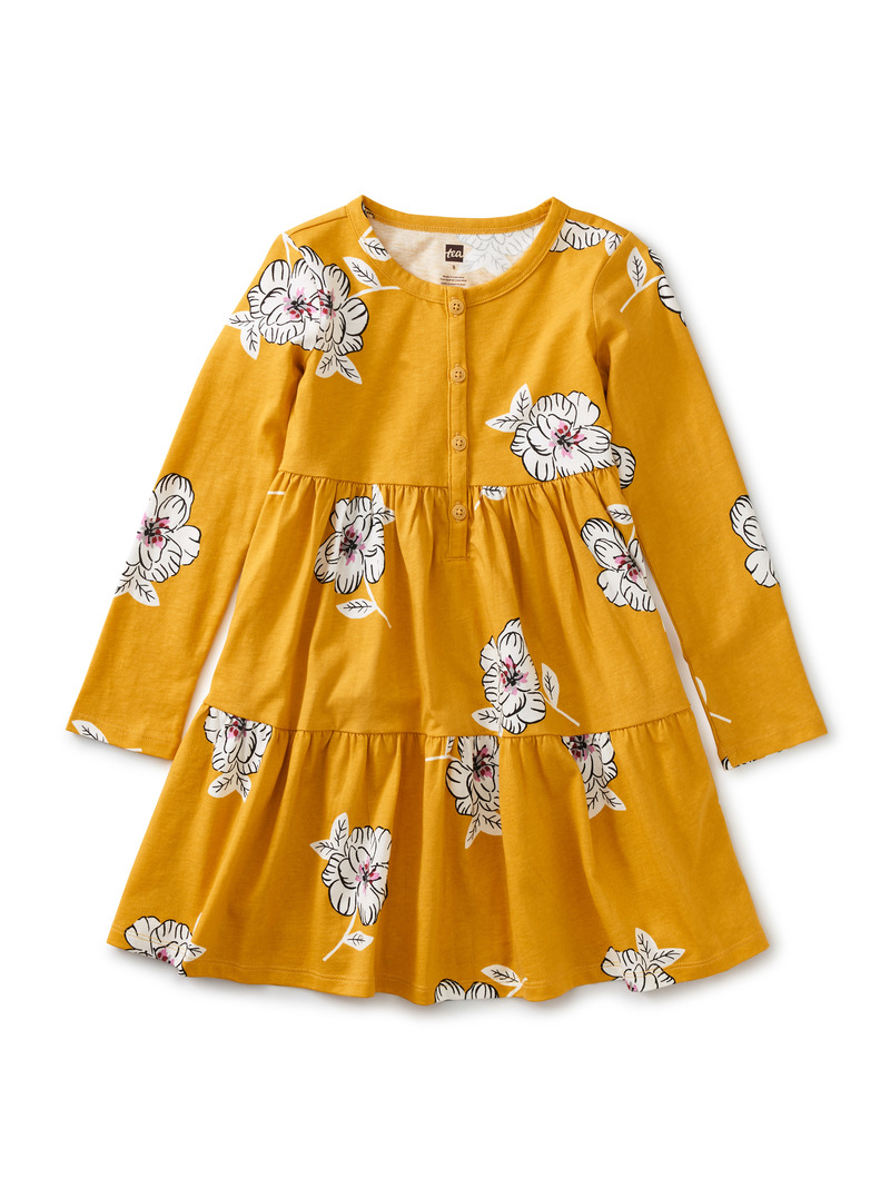 Tiered Henley Dress
