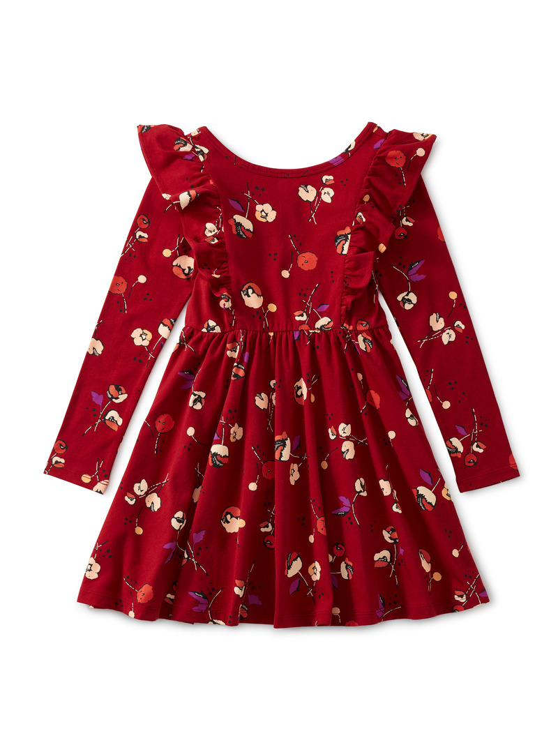 Ruffle Shoulder Ballet Dress