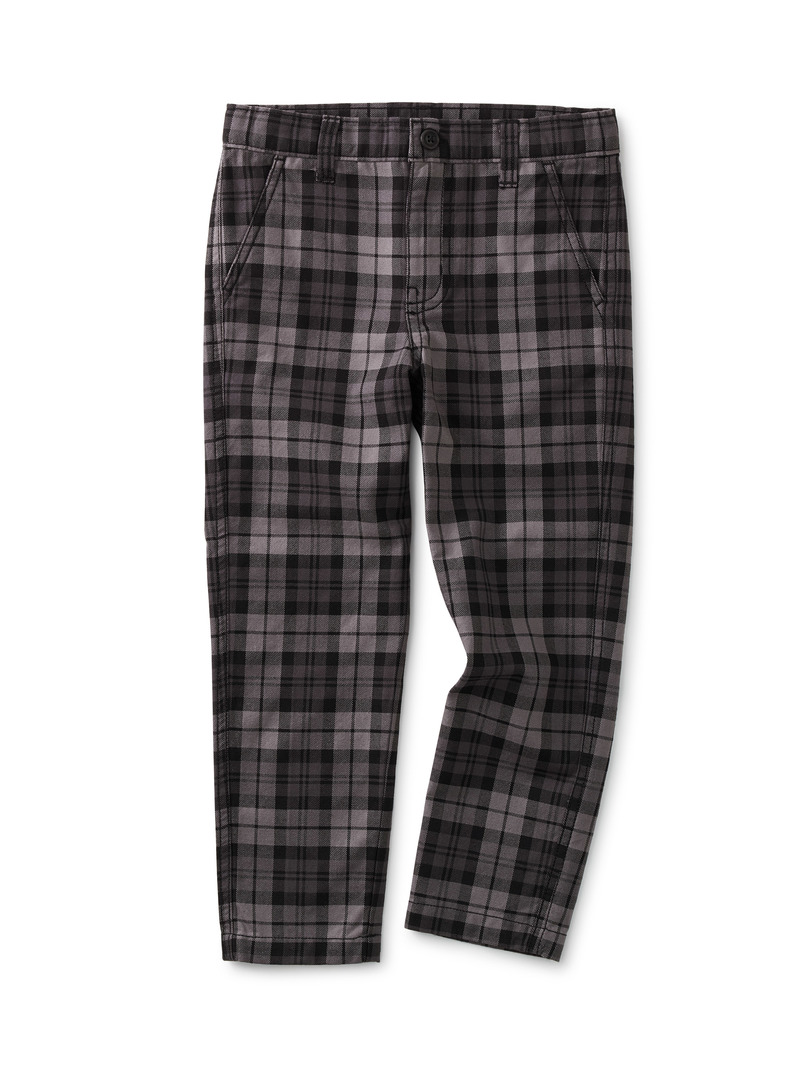 Plaid Slim Chinos