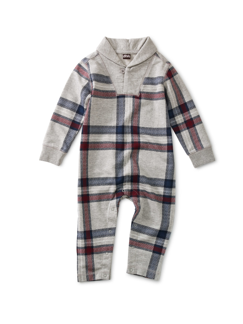 Shawl Collar Baby Romper