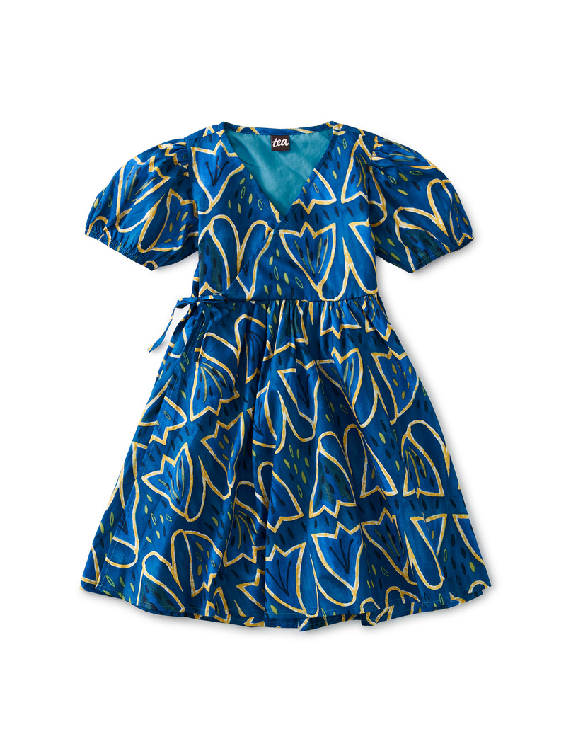 Tie Wrap Neck Dress