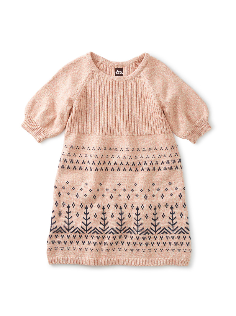 Bubble Sleeve Sweater Dress