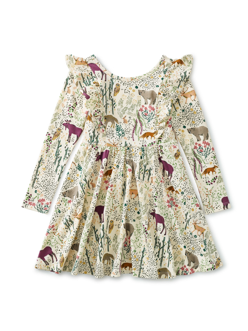 Ruffle Shoulder Ballet Dress