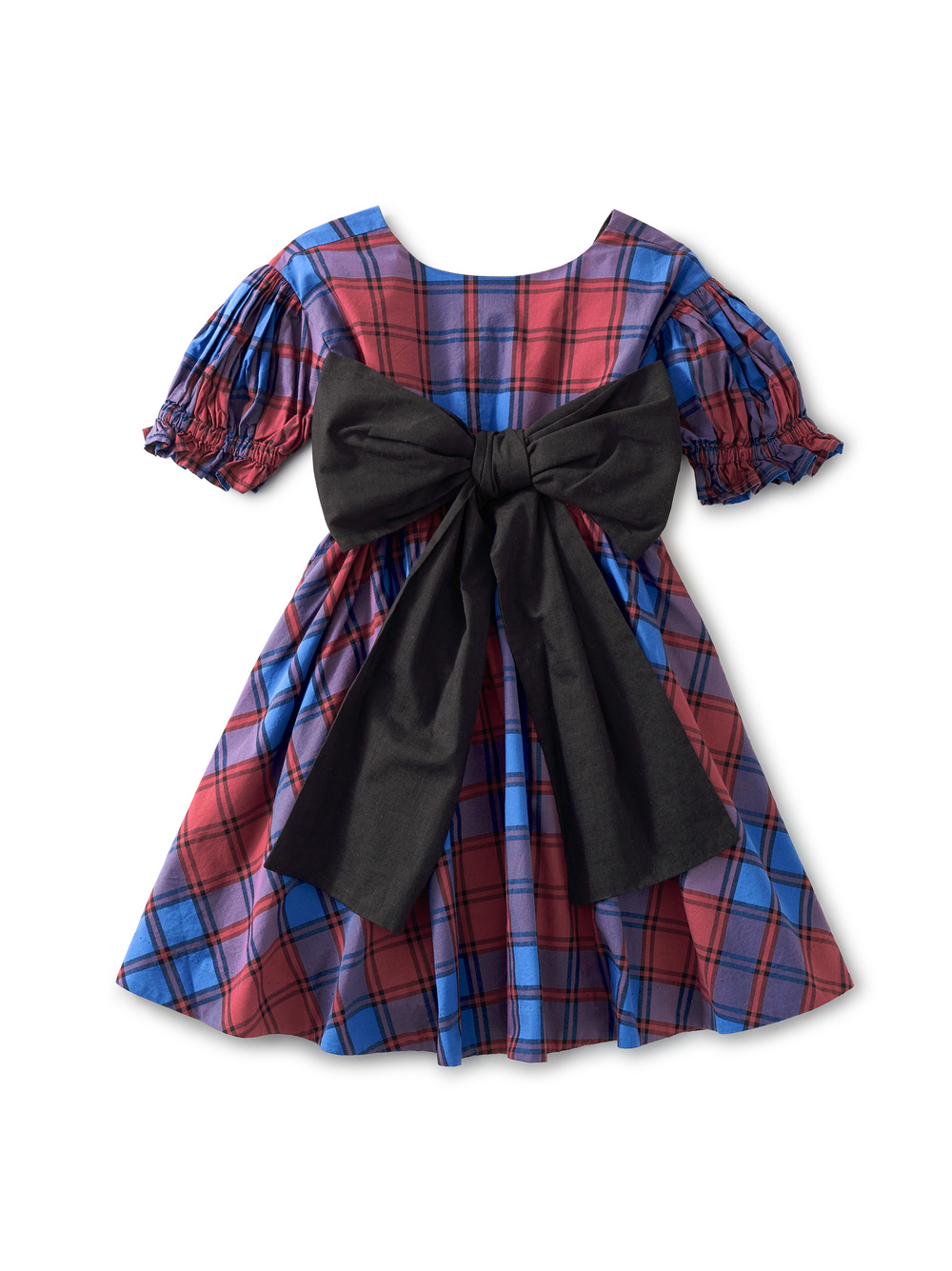 Family Plaid Sash Dress