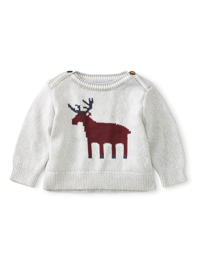 Moose Baby Sweater