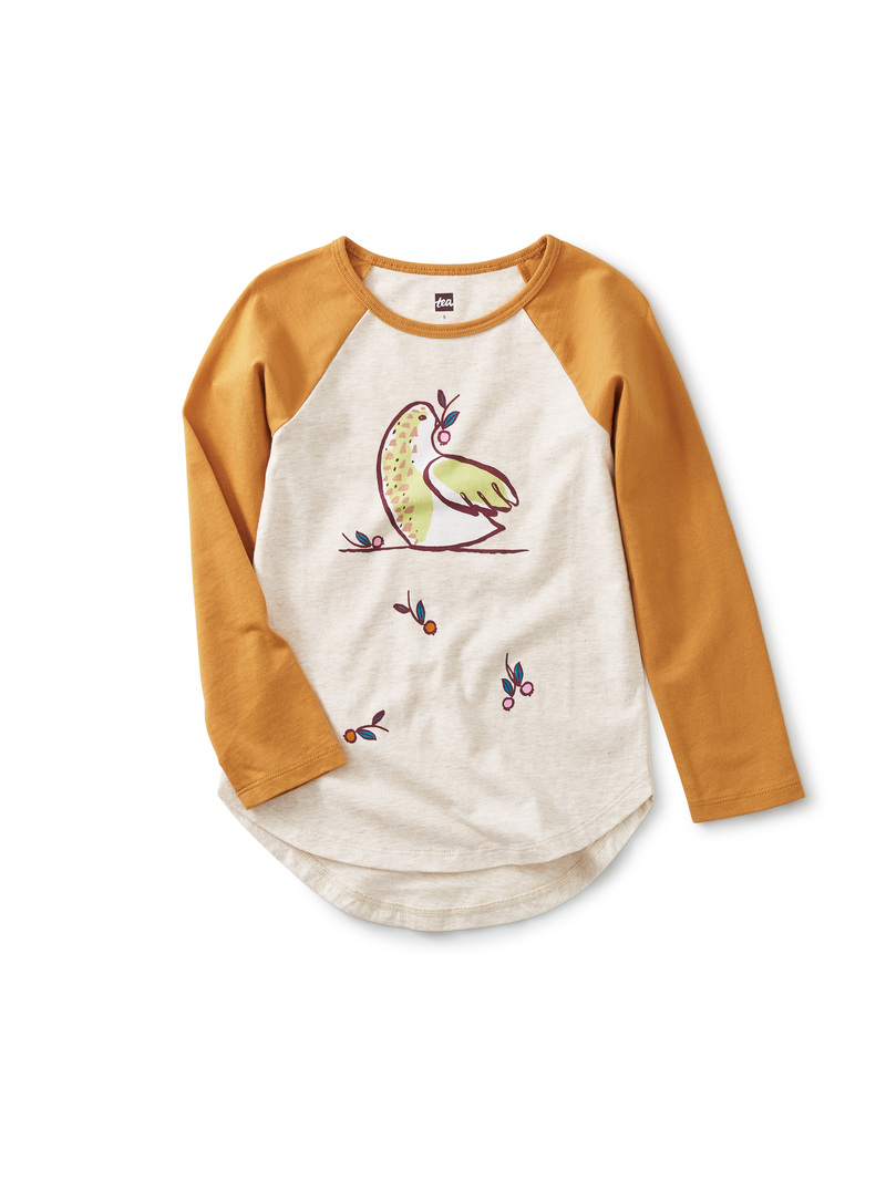 Snow Bird Raglan Graphic Tee