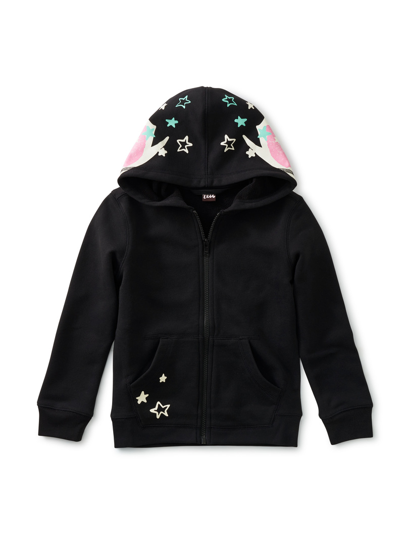 Starry Antlers Zip Hoodie