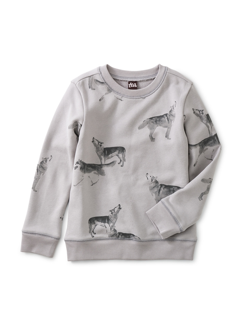 Howling Husky Printed Popover