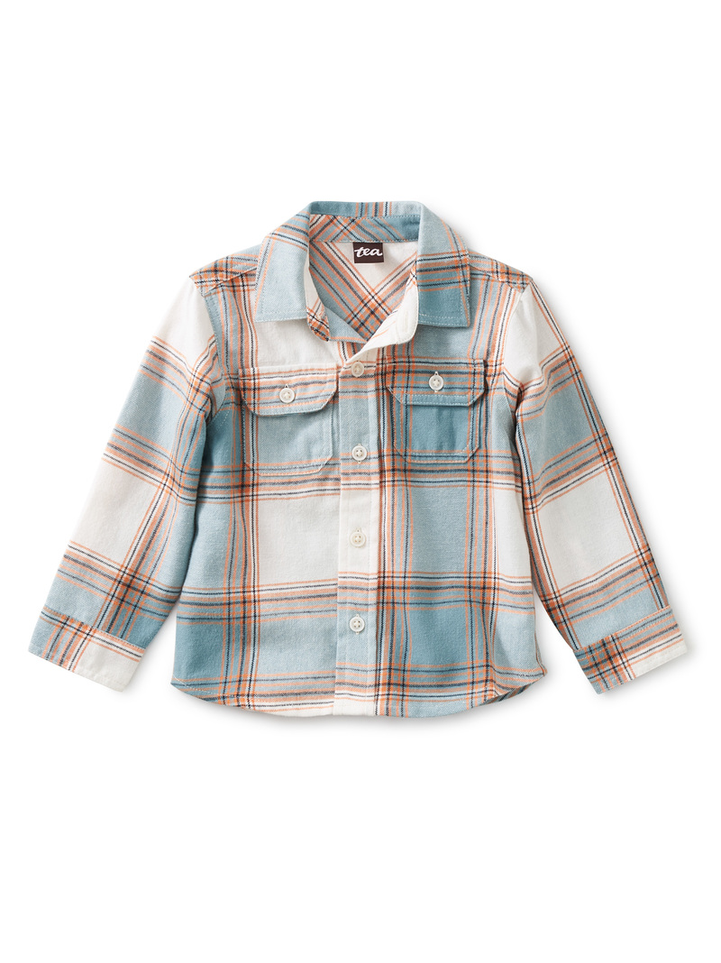 Flannel Button Up Baby Shirt