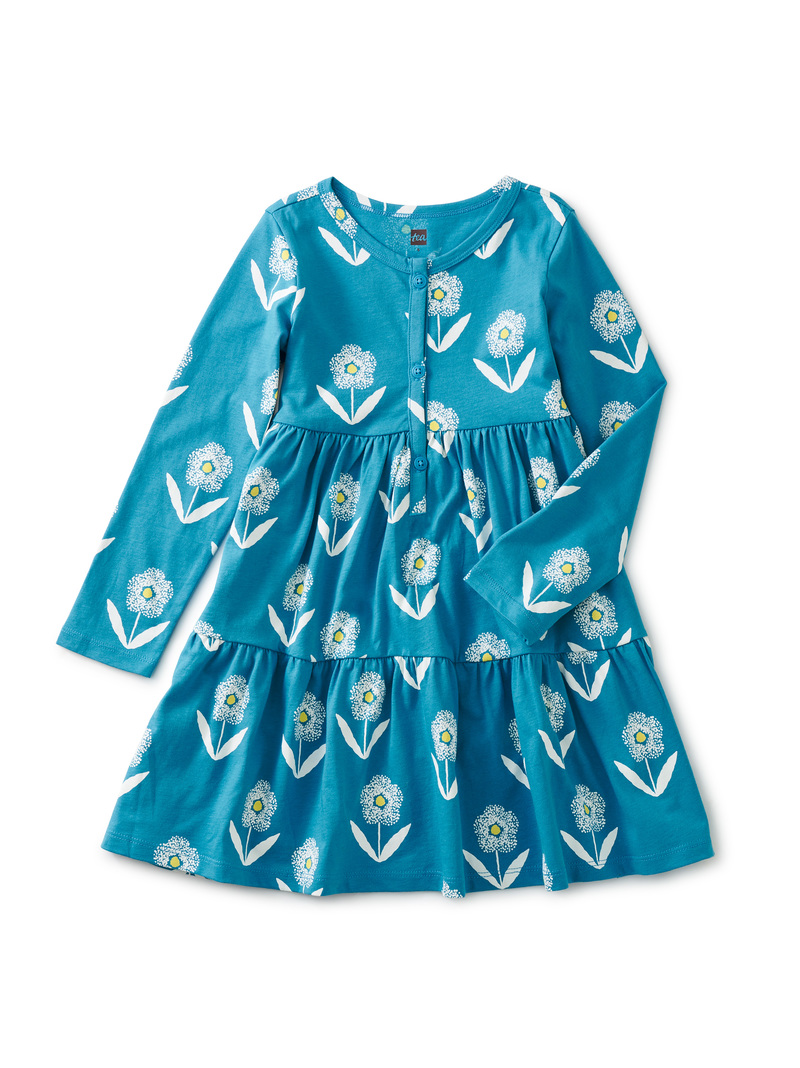 Tiered Henley Dress