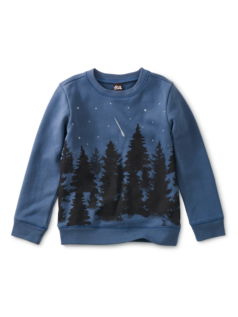 Winter Sky Printed Popover