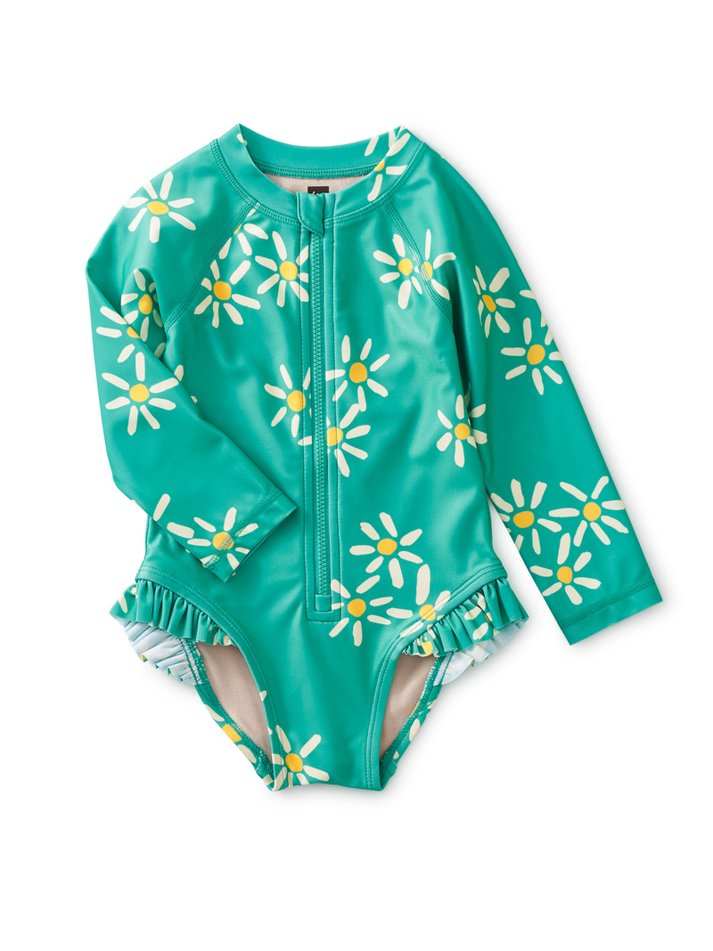 Rash Guard Ruffle Baby Swimsuit