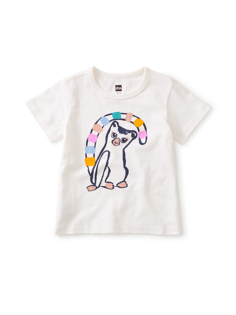 Lemur Rainbow Baby Graphic Tee