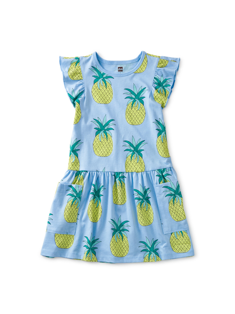 Flutter Sleeve Pocket Dress