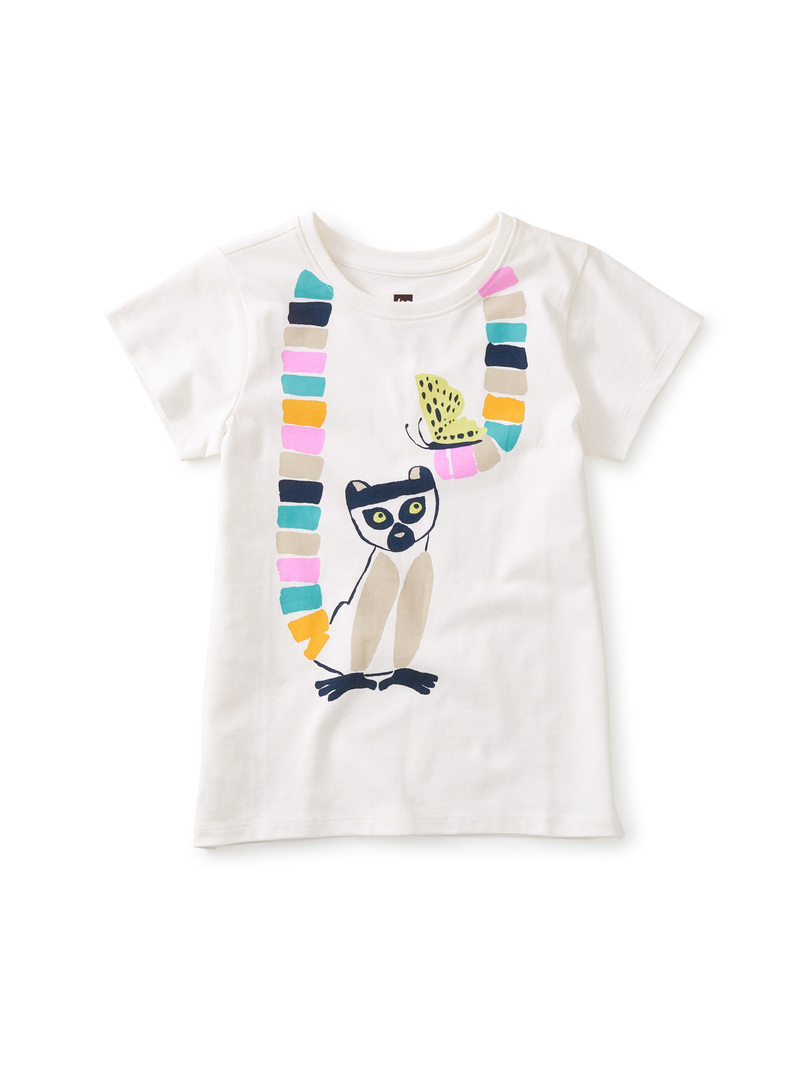 Lemur Rainbow Tail Graphic Tee
