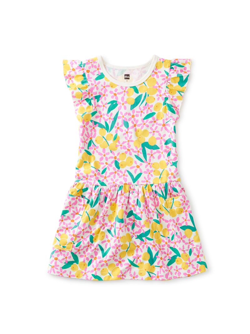 Flutter Sleeve Pocket Dress