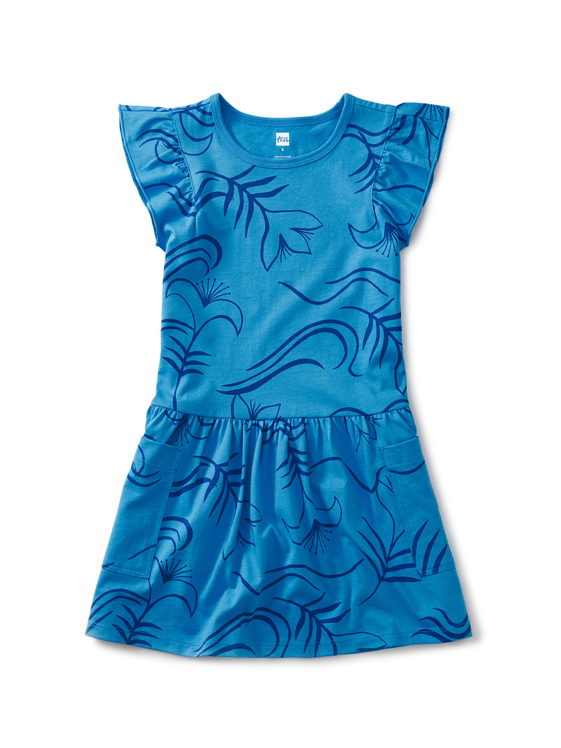 Flutter Sleeve Pocket Dress