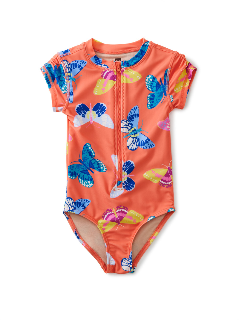 Rash Guard One-Piece Swimsuit