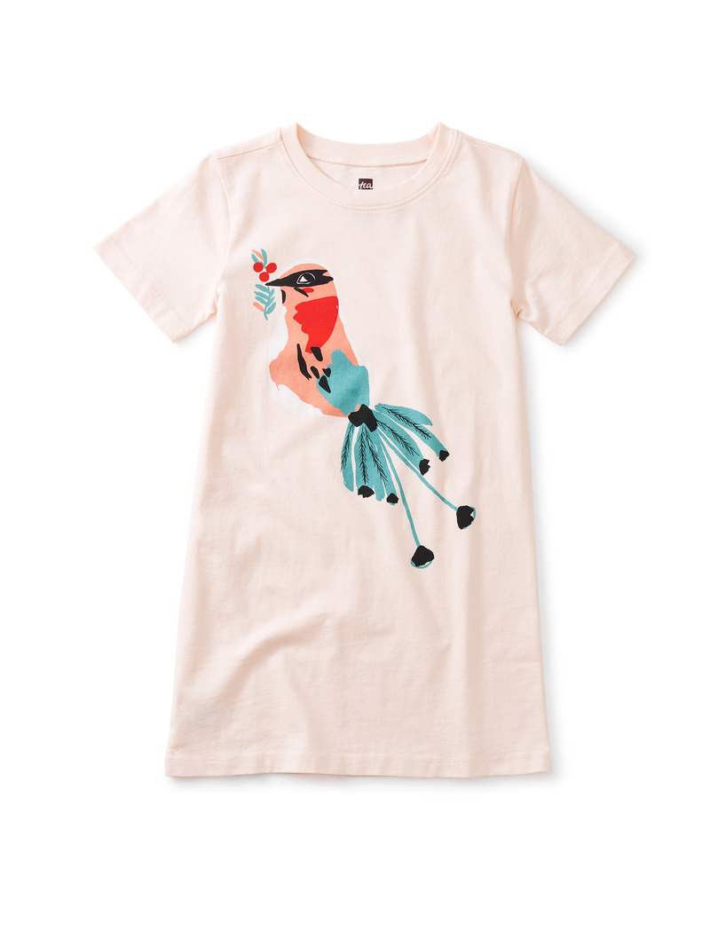 Island Bird T-Shirt Dress
