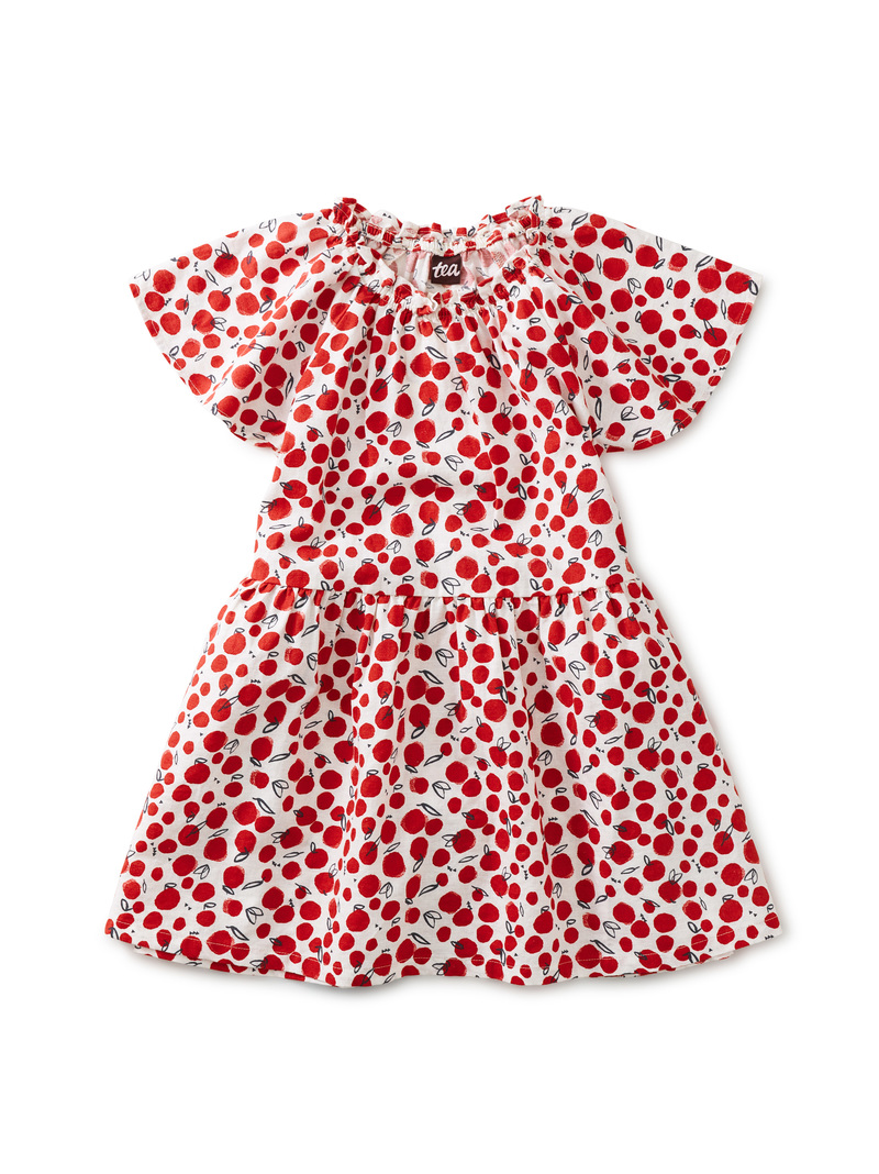Ruffle Shoulder Dress