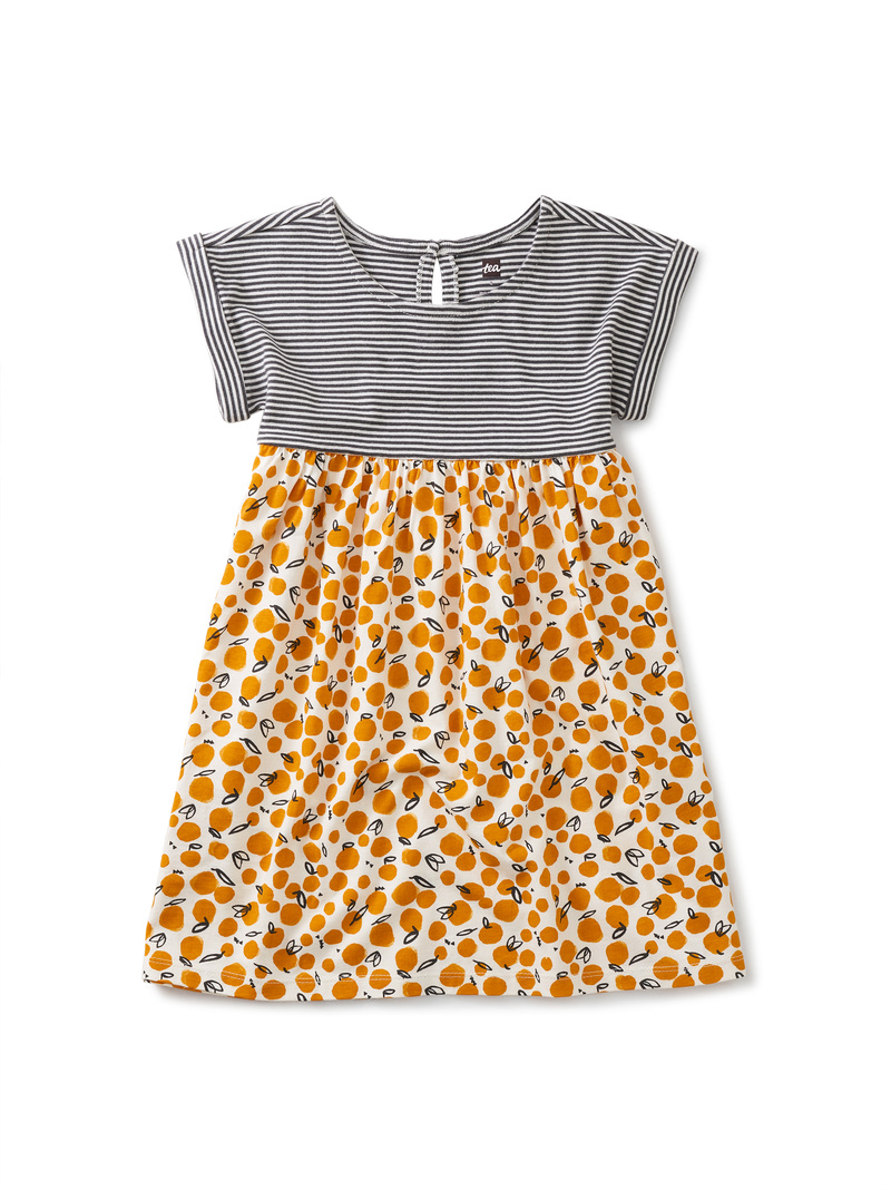 Print Mix Empire Dress