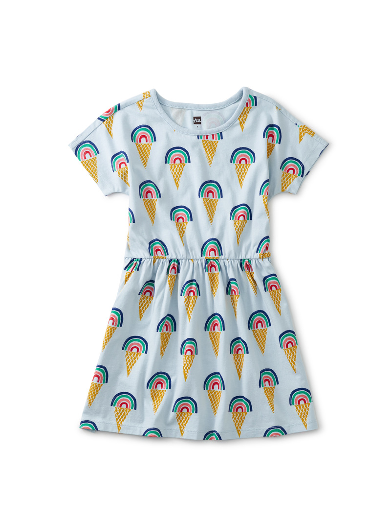 Short Sleeve Twirl Dress