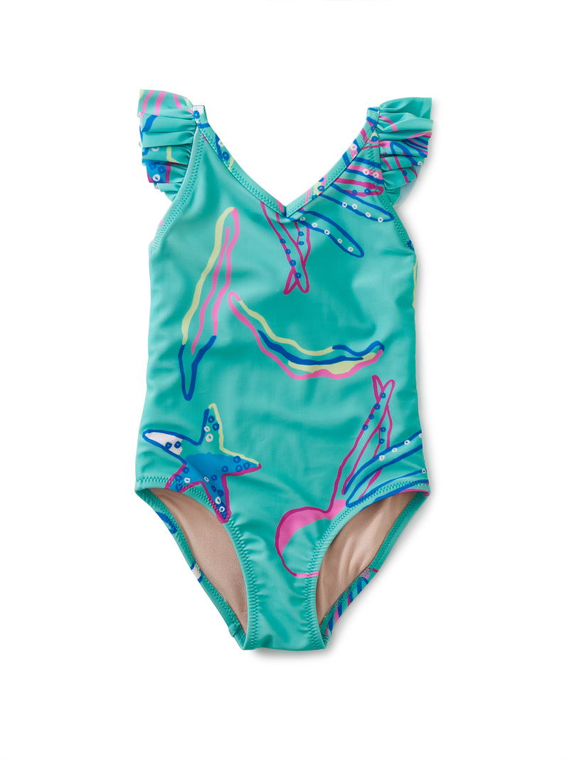 Ruffle One-Piece Swimsuit