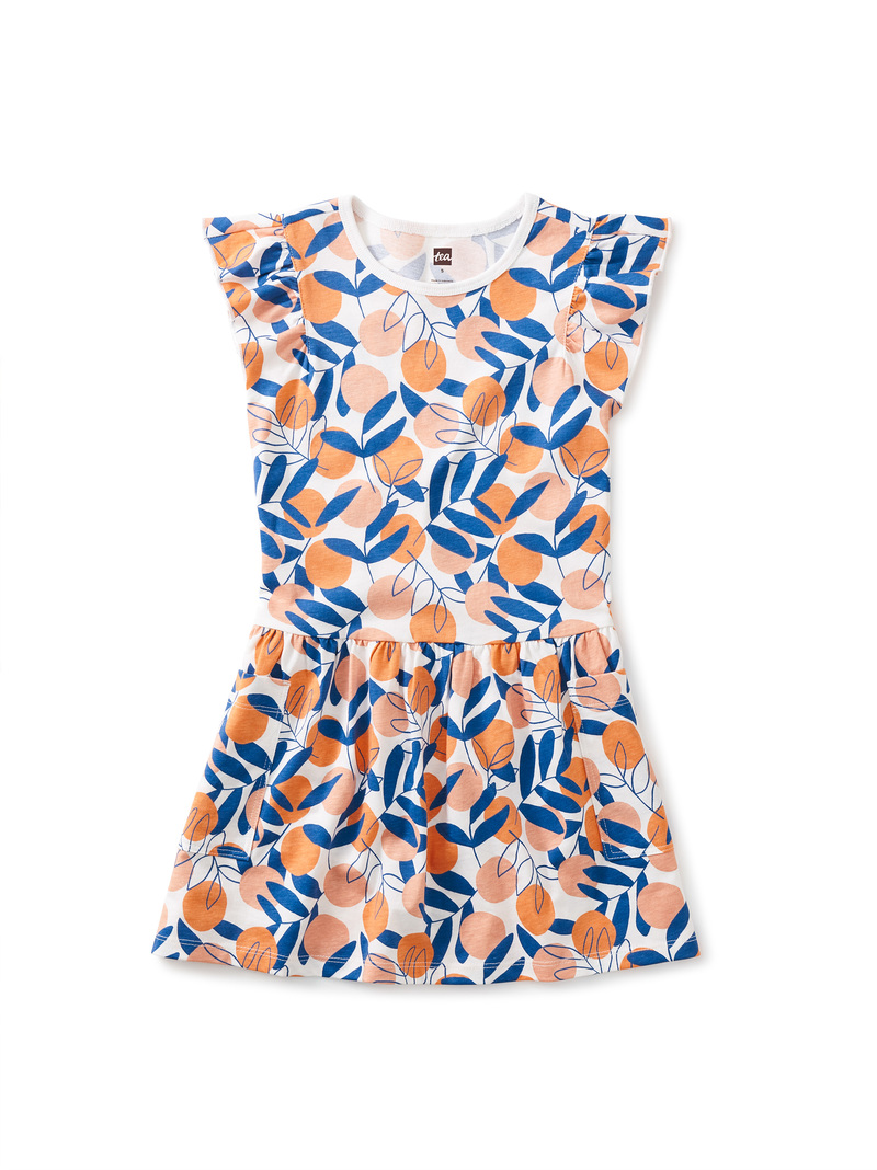 Flutter Sleeve Pocket Dress