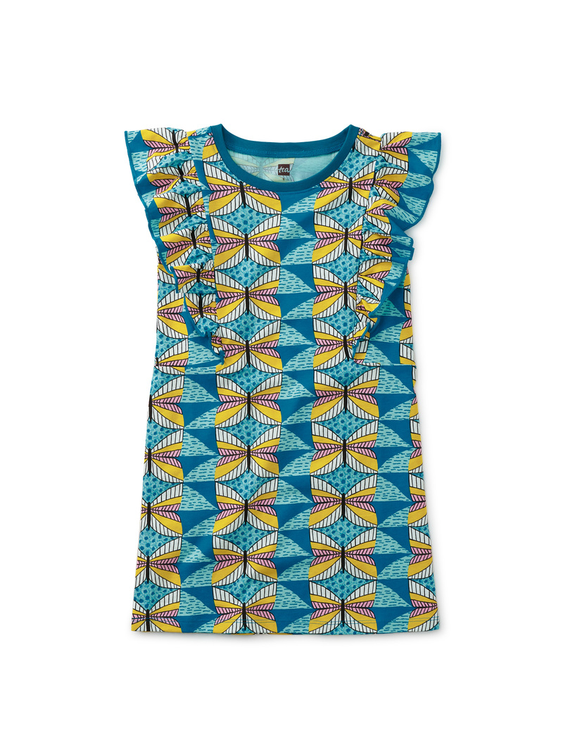 Sleeveless Ruffle A-Line Dress