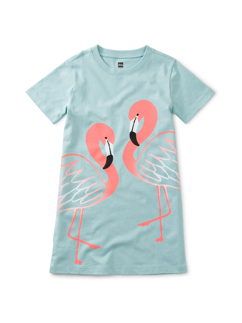 Flamingo Friends T-Shirt Dress