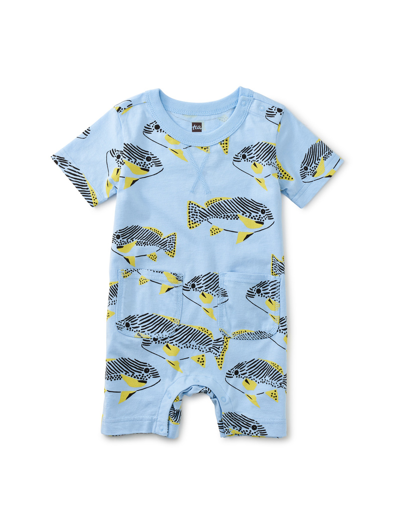 Double Pocket Baby Romper