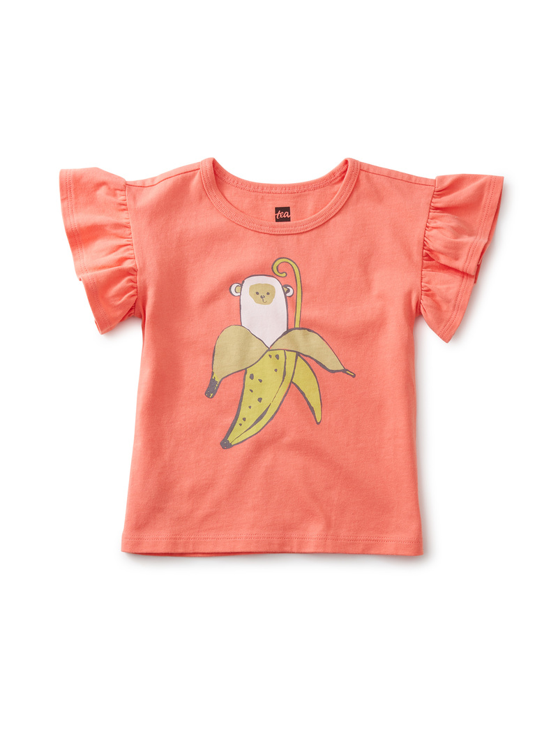 Banana Flutter Sleeve Baby Tee