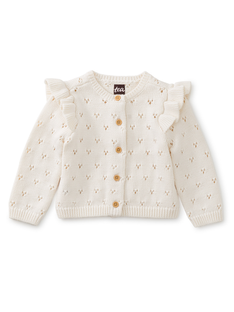 Flutter Shoulder Baby Cardigan