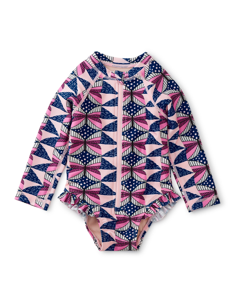 Rash Guard Ruffle Baby Swimsuit