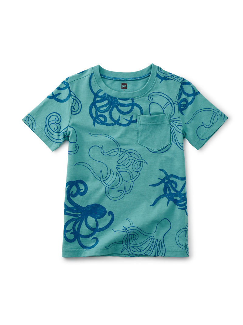 Octopus Printed Pocket Tee