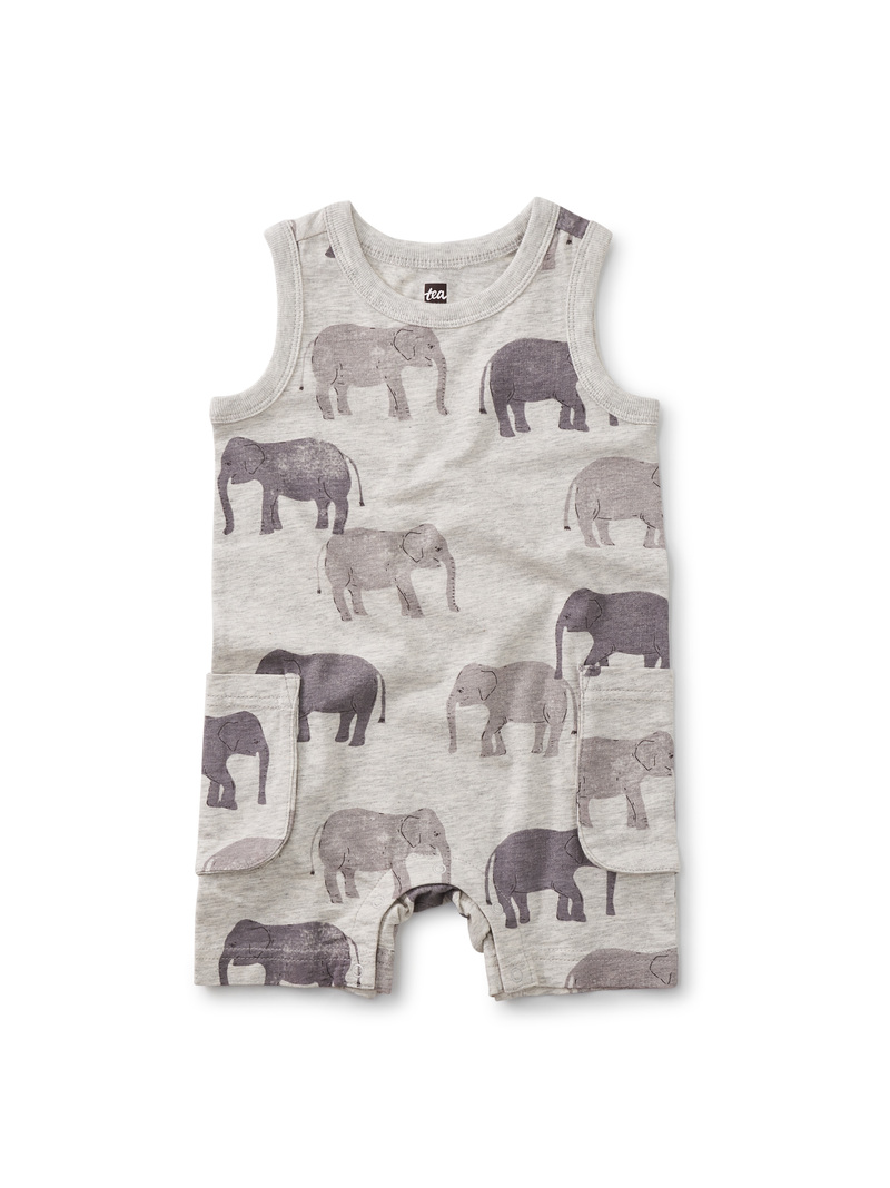 Cargo Pocket Tank Baby Romper