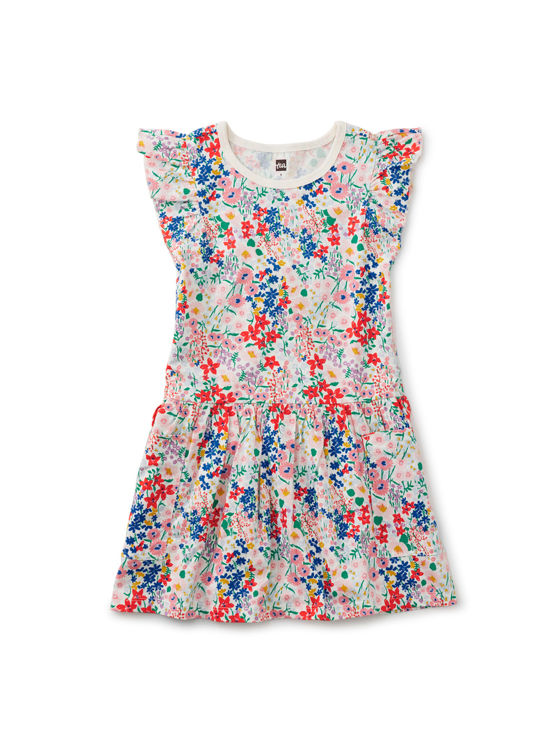 Flutter Sleeve Pocket Dress