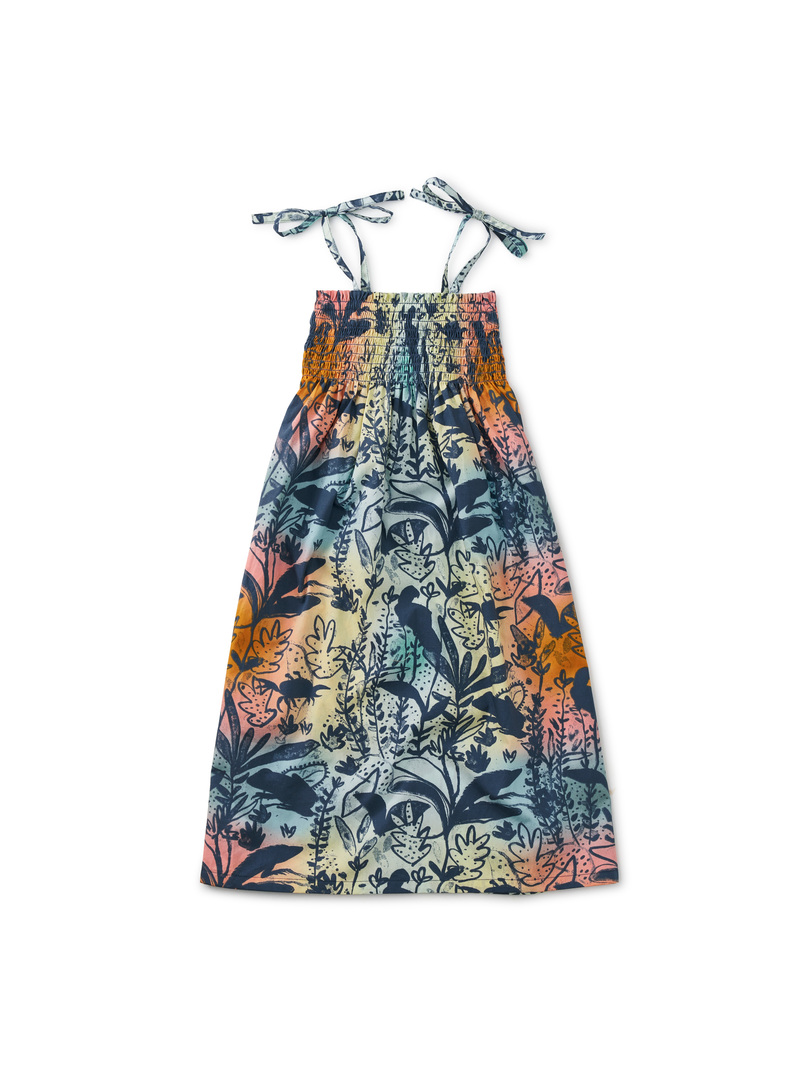 Tie Shoulder Midi Dress