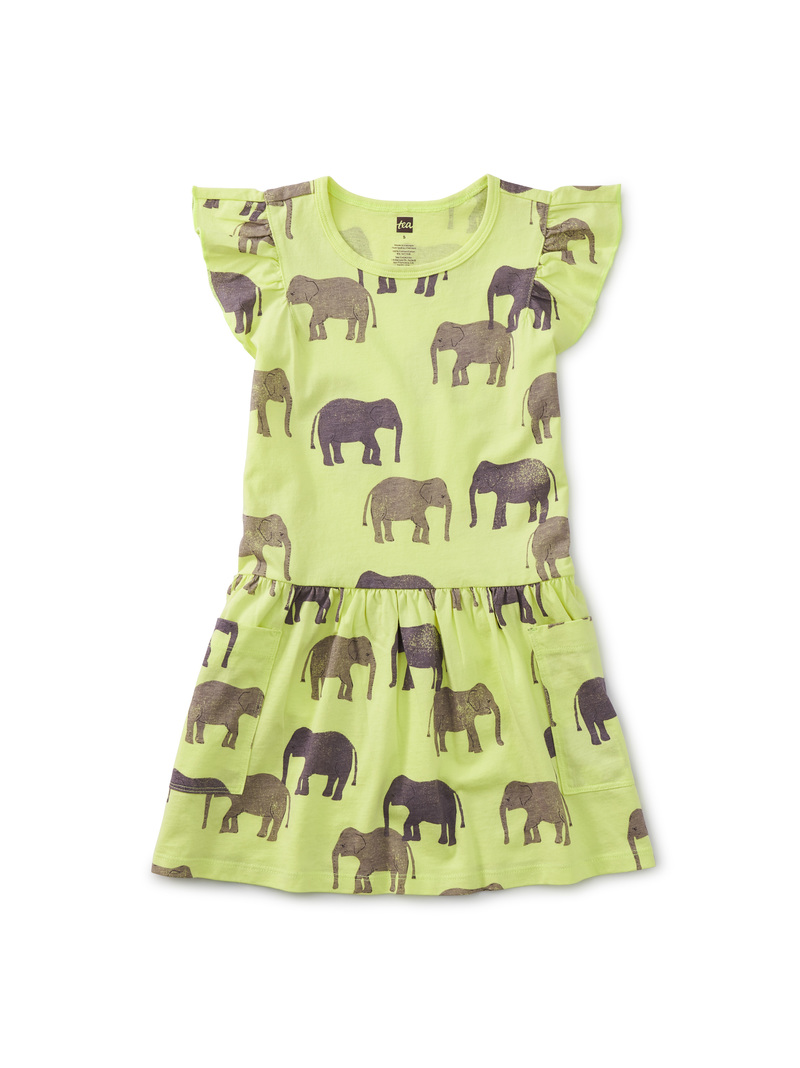 Flutter Sleeve Pocket Dress