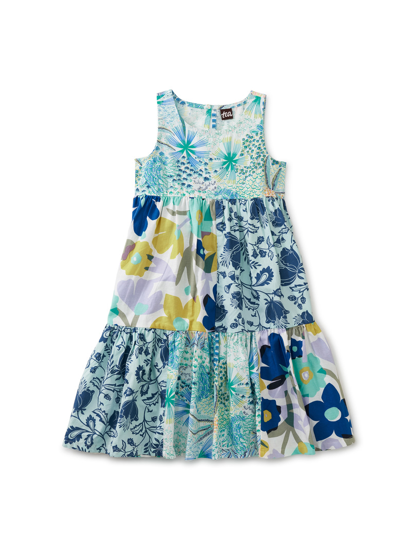 Patchwork Midi Tank Dress