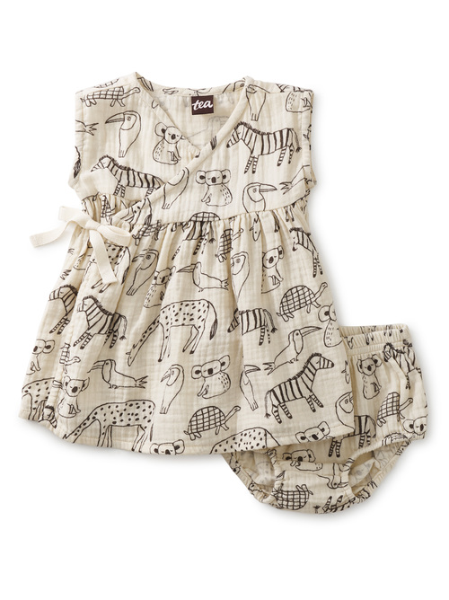 Wrap Neck Baby Dress