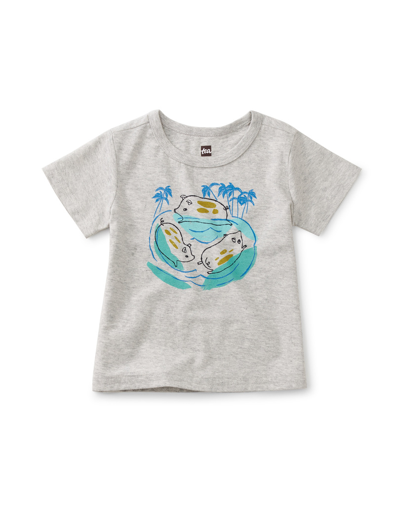 Swimming Pigs Baby Graphic Tee