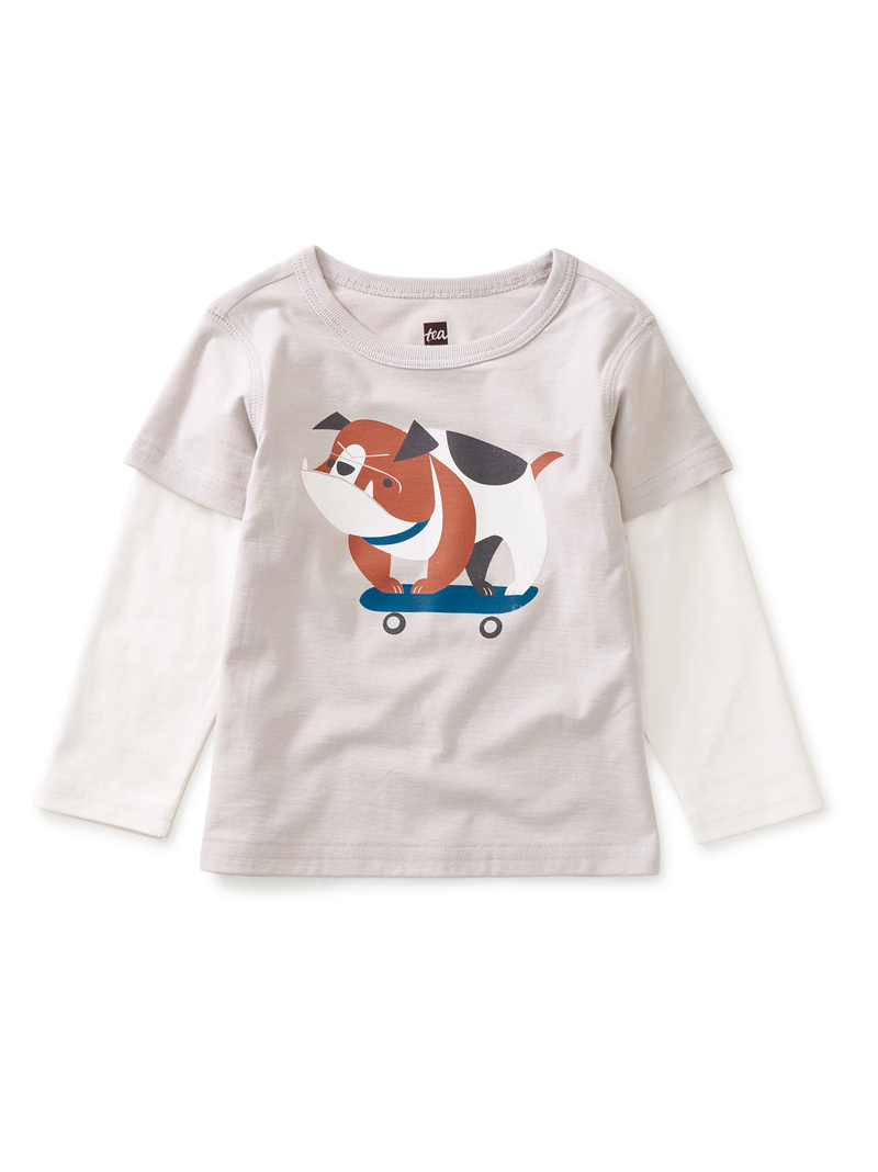 Skatin' Dog Baby Graphic Tee