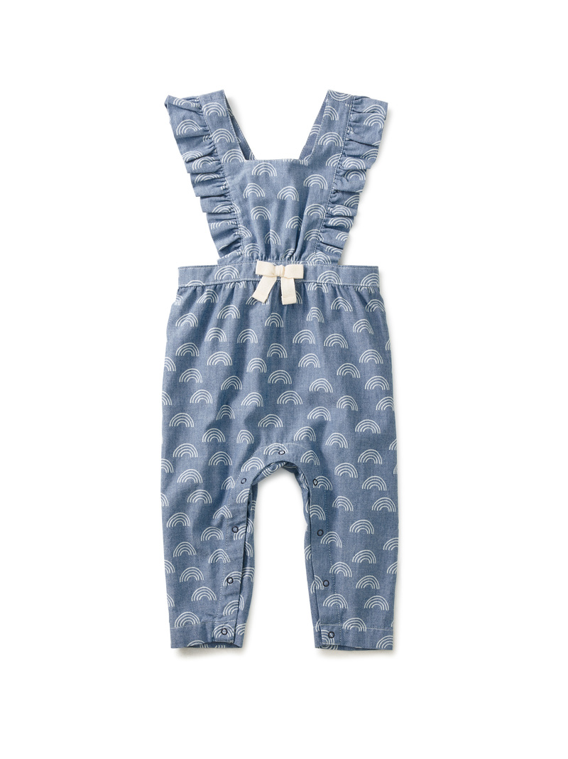 Ruffle Cross-Back Baby Romper